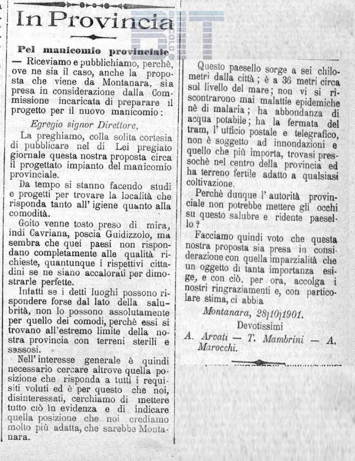 Buscoldo Novembre 1901